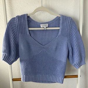 & Other Stories Light Blue Knit Top